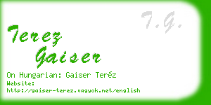 terez gaiser business card